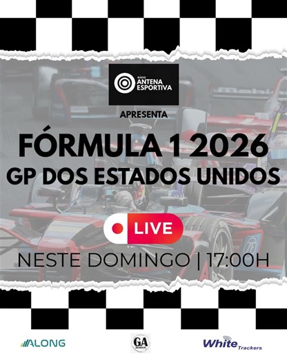 🔴🏁 Chamada - Fórmula 1 | Grande Prêmio dos Estados Unidos 2026 | Ao vivo