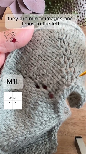 M1L — Make 1 Left explained! #knitting #continentalknitting