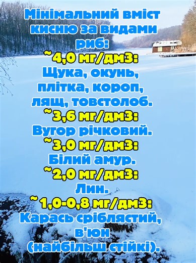 #буднііржавця 🐟 Якщо комусь необхідно провести аналіз води у водоймі на вміст розчиненого кисню з метою забезпечення оптимальних умов для зимівлі риби, звертайтеся до нашого місцевого водоканалу. Вартість послуги становить 83 грн.