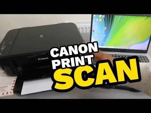 How To Scan To Computer PC Laptop With Canon PIXAM MG3600 All In One Printer