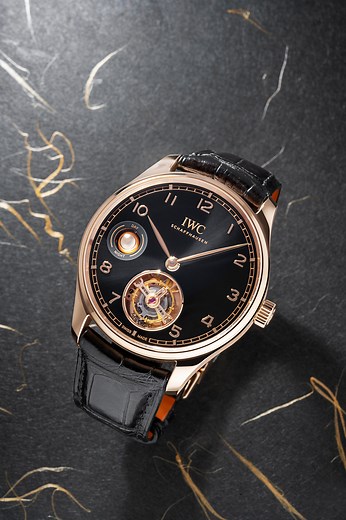 Tourbillon Dancing Day & Night. The Portugieser Hand-Wound Tourbillon Day & Night with an Obsidian dial (Ref. IW545901) features a flying minute tourbillon at 6 o'clock - one of the most sophisticated complications in fine watchmaking. 🔗 Discover more unique features of this timepiece at IWC Boutiques in Singapore, Kuala Lumpur and Bangkok or on https://watches.iwc.com/nrfd #IWCobsidian | #IWCportugieser | #ProudlyMadeInSchaffhausen | #IWCwatches | IWC Schaffhausen