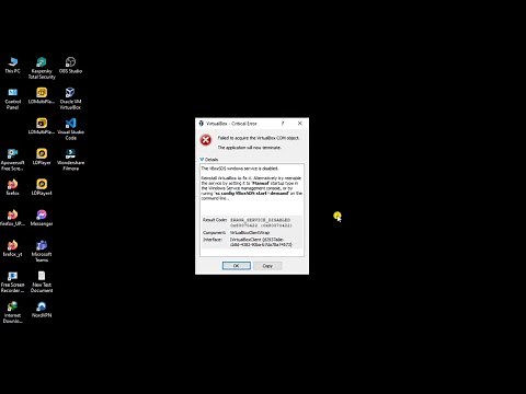 sc sonfig VBoxSDS start=demand, VBOXSDS windows service is disabled, ERROR_SERVICE_DISABLED