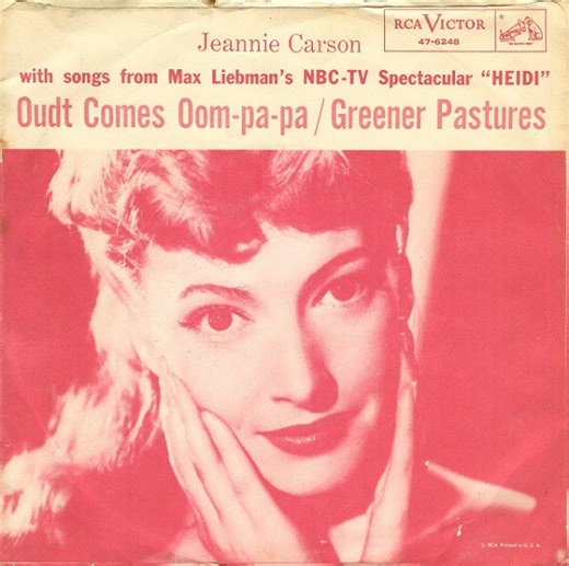 Jeannie Carson - Oudt Comes Oom-Pa-Pa / Greener Pastures