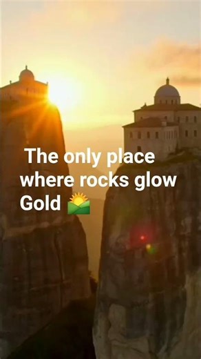 “This Sunset in Meteora, Greece Feels Unreal 🇬🇷 | World’s Most Magical View 😍”