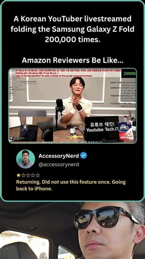 Samsung Galaxy Z Fold Test #samsung #tech #comparison