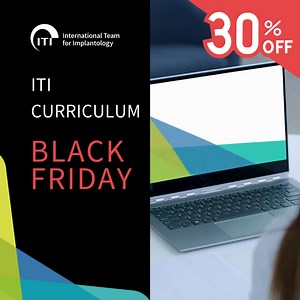 🖤 Black Friday 30% OFF ITI Online Curriculum Foundation Level. 🎓 Kick-start your implant dentistry journey with confidence! ✅ Structured, bite-sized video lessons ✅ Clear learning objectives ✅ Step-by-step guidance Get on the list for Black Friday details 📲https://bit.ly/40TKZ94 #ITI #BlackFriday #ContinuingEducation #ImplantDentistry #DentalSkills | ITI International Team for Implantology