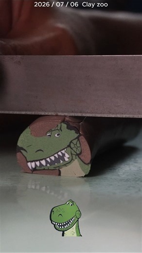 Slicing Toy Story 5 T-Rex Cane! 🦖 Watch it come alive! #toystory5 #shorts