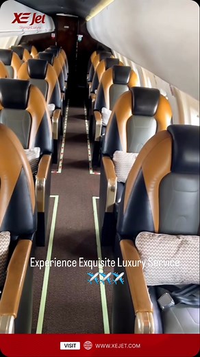 XEJet Limited on Instagram: "Your safety and comfort is our ultimate goal. Enjoy an exquisite and luxurious experience on our business class service. #FlyXEJet #SkyHighLuxury #BusinessClass"