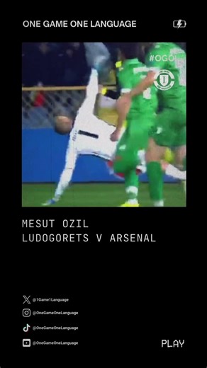 Ozil v LUDOgorets… One Game One Language#ozil #arsenal #championsleague #germany #onegameonelanguage