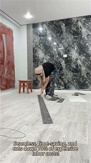 “No contractor needed! Would you try this DIY? #wpcwallpanel