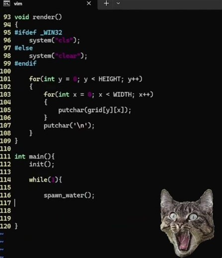 Raining Dance in C #rain #raining #rainyday #calm #c #coding