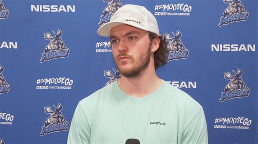 #MBMoose defenceman Dylan Samberg on his season, making his NHL debut, and more from his year end media availability on Tuesday. #GoMooseGo | Manitoba Moose