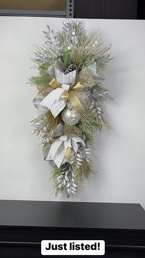 Got this elegant gold and silver swag listed tonight! | DecoExchange