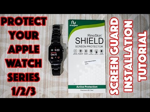 PROTECT YOUR Apple WATCH - Screen Protector INSTALL Walkthrough