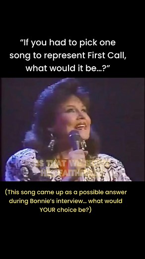 32K views · 507 reactions | During Bonnie’s interview (today’s #firstcallfriday post), the question came up: If you had to pick one song to represent First Call, what would it be? “Undivided” was one suggestion… what would yours be? | First Call | Facebook