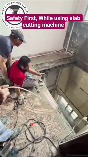 Safety First, While using slab Cutting Machine #safetyfirst