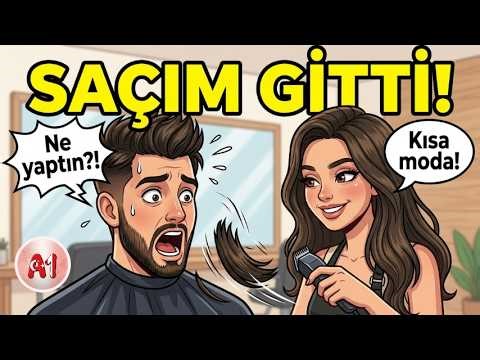 🇹🇷 Simple Salon Vocabulary | Practice Speaking.Learn Turkish through Story: A1-A2
