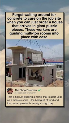 MODULAR CONCRETE HOUSE ASSEMBLY