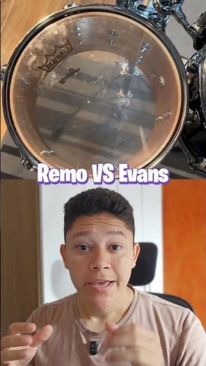 Remo Emperor VS Evans EC2S #drummer #drums #evans #remo #bateria