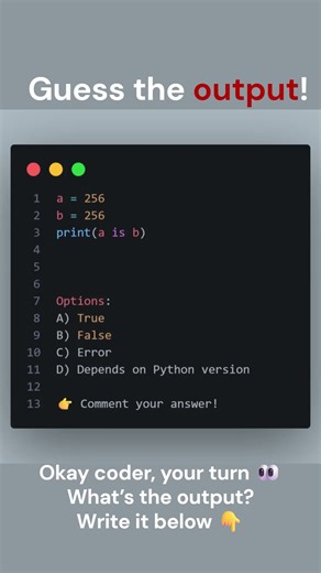Python “is” Operator Trick 😳 | Kya 256 Interned Hota Hai?