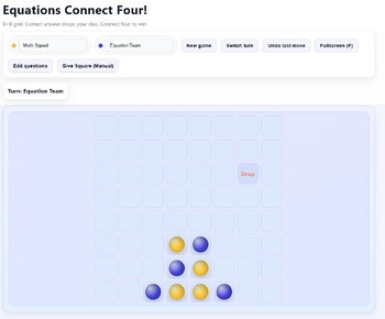 One Step Equations Connect-Four