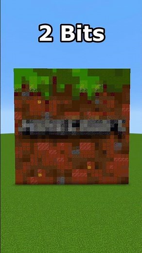 Minecraft 64 bits 32 bits 16 bits 8 bits 4 bits 2 bits 1 bit #shorts