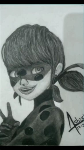 miraculous ladybug drawing#shots #shot #short video