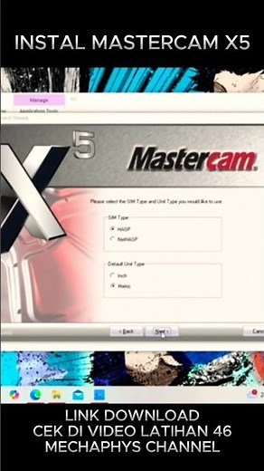 Download & Instal MasterCAM X5 #mastercamx5 #mastercamtutorials #cnc #cncmachine #CAMX5 #design