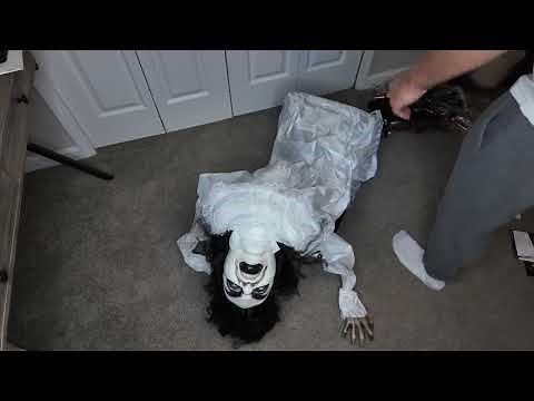Haunted Hill Farm Lifesize Animatronic Scary Possessed Woman | Motion Activated Lights & Sound