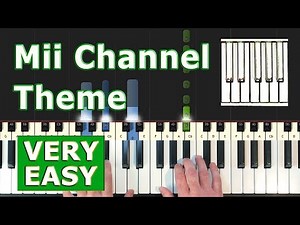 Mii Channel Theme - VERY EASY Piano Tutorial (Synthesia)