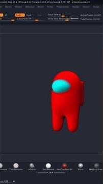 Creating an Among Us Character – Speed Sculpting Timelapse#Timelapse #SpeedSculpt#3DModeling #ZBrush