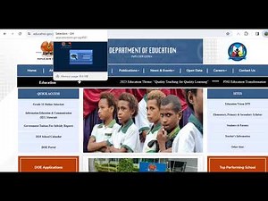 Papua New Guinea Education Website Overview