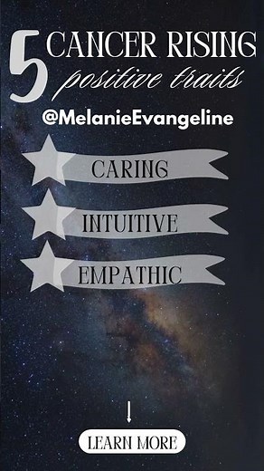 Cancer Ascendant positive character traits