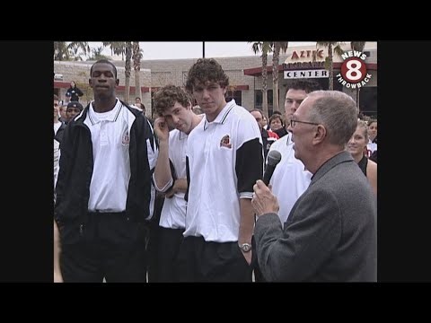 2002 San Diego State University Men's Basketball team headed to NCAA Tournament