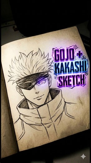 Better than the original? Gojo + Kakashi Fusion 🎨