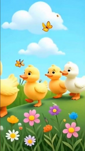 Five little ducks Nursery Rhyme #duck #nurser #fivelittleducks #kids #countingsong
