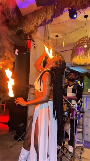 The best fire dancer in Ghana