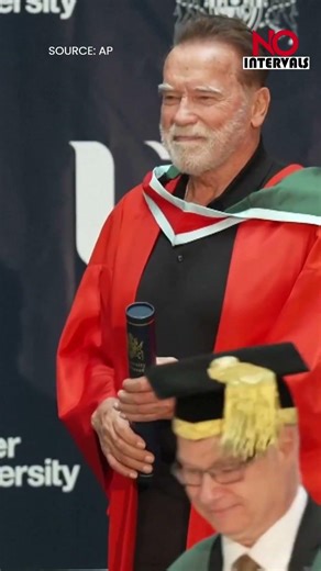 Arnold Schwarzenegger Receives Honorary Degree In Belfast