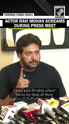 Actor Ravi Mohan screams in press meet,clears air over ongoing speculations around his personal life