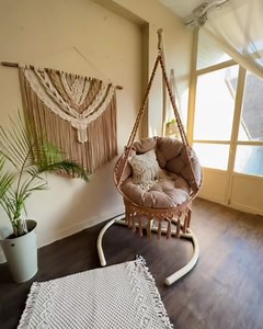 52K views · 954 reactions | Macrame chair swing with stand 懶 | OuRoxa by Hridi Ahmed | Facebook