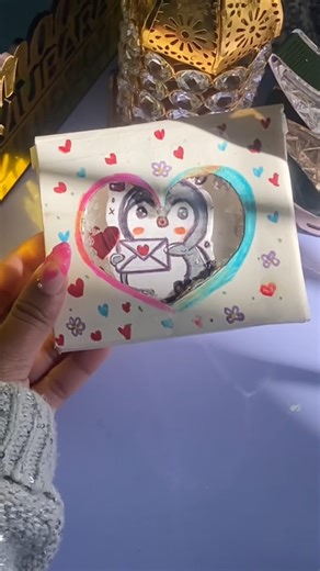 Valentine’s Day Card ❤️ | Cute Penguin DIY Handmade Love Card