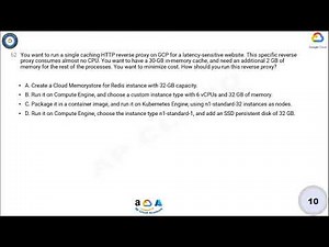 Q62. You want to run a single caching HTTP reverse proxy on GCP for a latency-sensitive website.