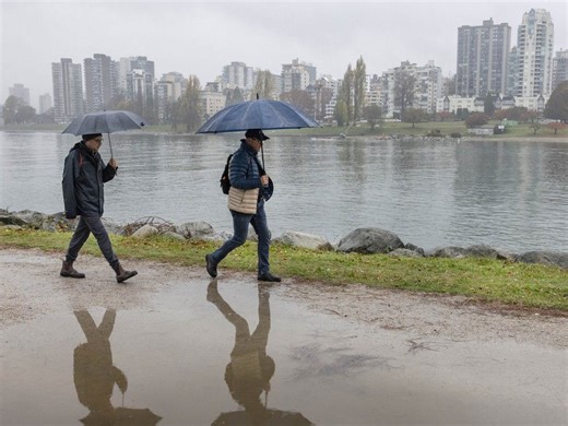 Vancouver weather: Flood risk rises as heavy rain pounds BC.'s South Coast