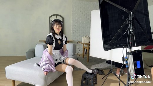 △▽撮影おふしょ！めいどちゃん🐈‍⬛💭 #奏音かのん#かなでかのん#fyp