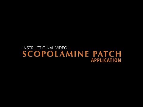 Scopolamine Patch Application