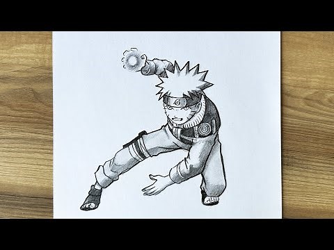 How to draw Naruto Uzumaki full body step by step || Naruto drawing full body