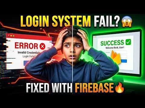 Complete Sign Up & Login System using Firebase 🔥 | Firebase Authentication Full Project 2026