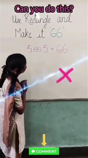 The Viral 5+5=66 Rectangle Math Trick!