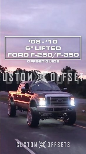 2008-2010 F250/350 - 6" OFFSET VIDEO GUIDE FROM CUSTOM OFFSETS