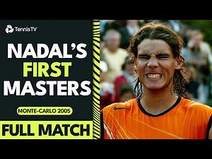 FULL MATCH: Rafael Nadal's First Masters 1000 Title! | Monte-Carlo 2005 Final 🧱